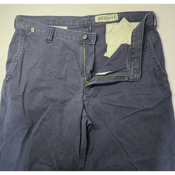 Carhartt Fire Resistant FR Mens Size 38x32 Blue Chino Pants - Picture 1 of 14